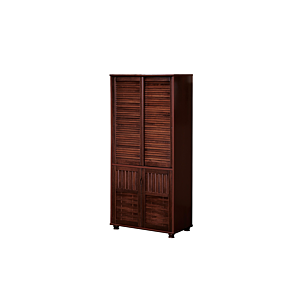 Meuble Multifonction Acmi 2 Portes Coulissantes + 2 Portes Battantes - Oak Meubles multifonctions