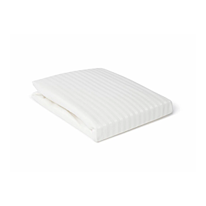 Parure De Draps Rayée Satinée - Blanc Essentiel HIVER