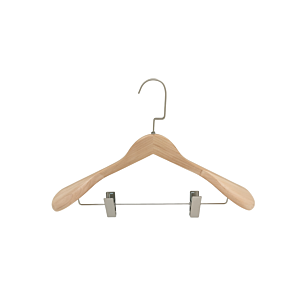 Cintre À Costume En Bois Naturel – Blanc Rangement pratique