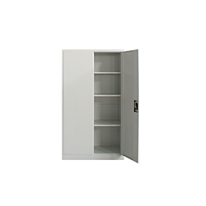 Armoire Rangement Solidis Portes Battantes 150Cm - Blanc