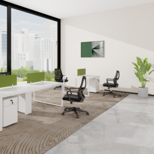 Workstation Polar Pro 2 Places - Blanc