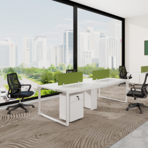 Workstation Polar Pro 4 Places - Blanc