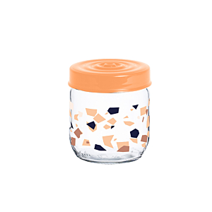 Set De 3 Bocaux Décorés 425Ml - Multicouleur
