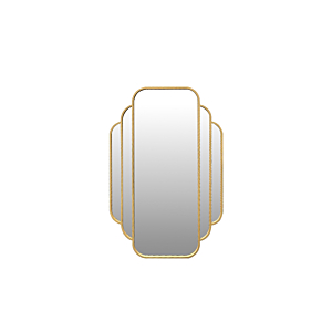 Miroir Decoratif Eventail En Fer 60X90Cm - Doré Offres Ramadanesques