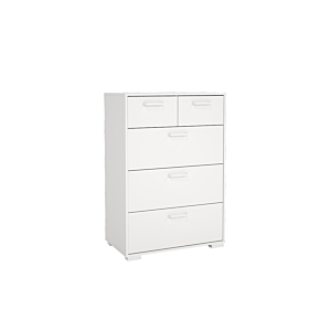 Commode Sofia 5 Tiroirs - Blanc