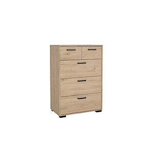 Commode Sofia 5 Tiroirs - Chêne