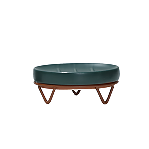 Porte Savon En Porcelaine - Vert Accessoires