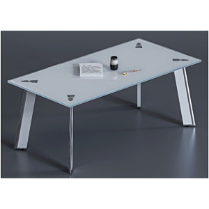 Table De Café Shiraz 60X120Cm - Blanc