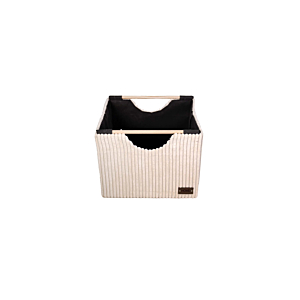 Boite De Rangement Côtelé 32X31X26Cm - Beige