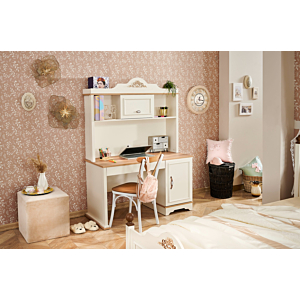 Bureau Ayla Avec Environnement - Blanc / Chêne