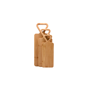 Set De 3 Planches À Découper En Bambou - Beige Naturel Offres Ramadan