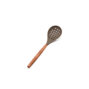 Ecumoire Acacia Avec Silicone - Beige Naturel Préparations culinaires