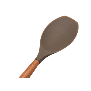 Cuillère De Cuisine Acacia Avec Silicone - Beige