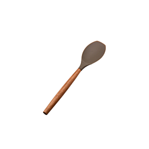 Cuillère De Cuisine Acacia Avec Silicone - Beige Préparations culinaires