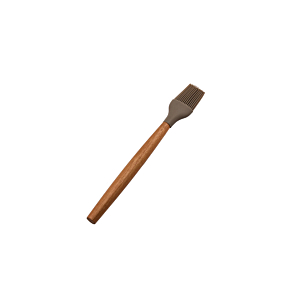 Pinceau De Cuisine Acacia Avec Silicone - Beige Préparations culinaires