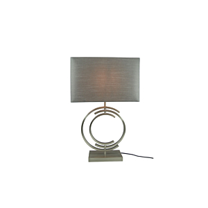 Lampe De Table En Metal 20X35X58Cm - Gris Luminaires