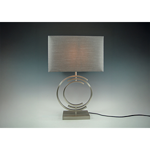 Lampe De Table En Metal 20X35X58Cm - Gris