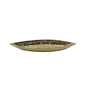 Plat Decoratif Le Rameau 38,5Cm – Doré Décorations