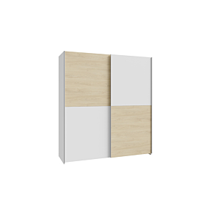 Armoire Schattmatt Design Carreaux - Blanc / Chêne Offres Ramadanesques