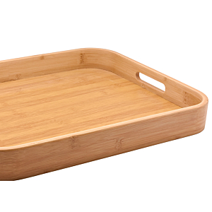 Plateau Rectangulaire Bambou 45Cm - Beige Naturel