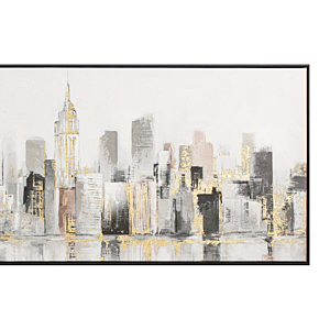 Tableau Abstrait Handmade Avec Cadre - Multicouleur