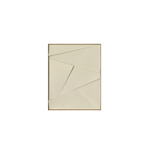 Tableau Geometrique Handmade Avec Cadre - Blanc Décoration