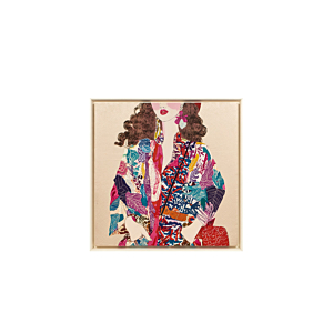Tableau Femme Asiatique Avec Cadre - Multicouleur Décoration
