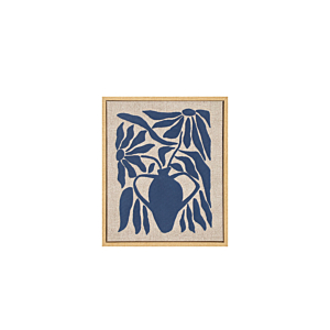 Tableau Vase Avec Cadre - Bleu Décorations