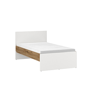 Lit Ricko 90X200Cm Sans Sommier - Blanc / Chêne Chambre enfant