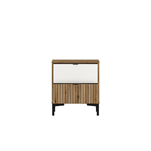 Table De Chevet Ricko - Chêne / Blanc Chambre enfant